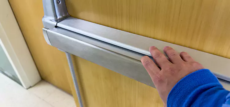 Installing a Push Bar on a Door Mineral Wells